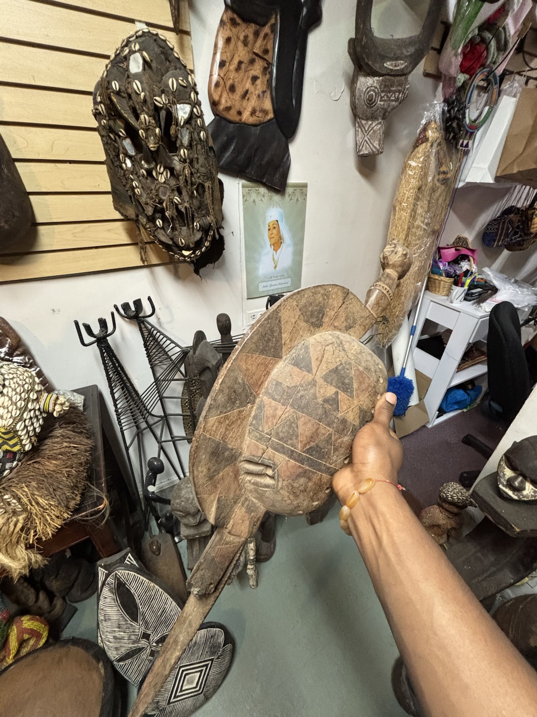 Collection object and surrounding display context documented in Leimert Park.